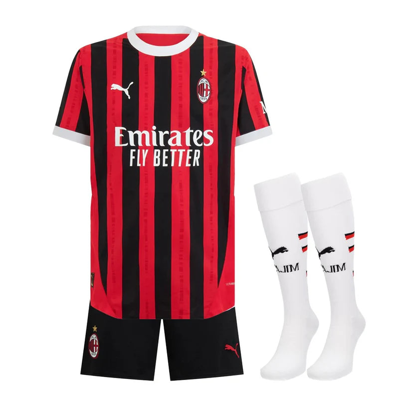 KITS ENFANT/ JUNIOR AC MILAN DOMICILE 2024/2025