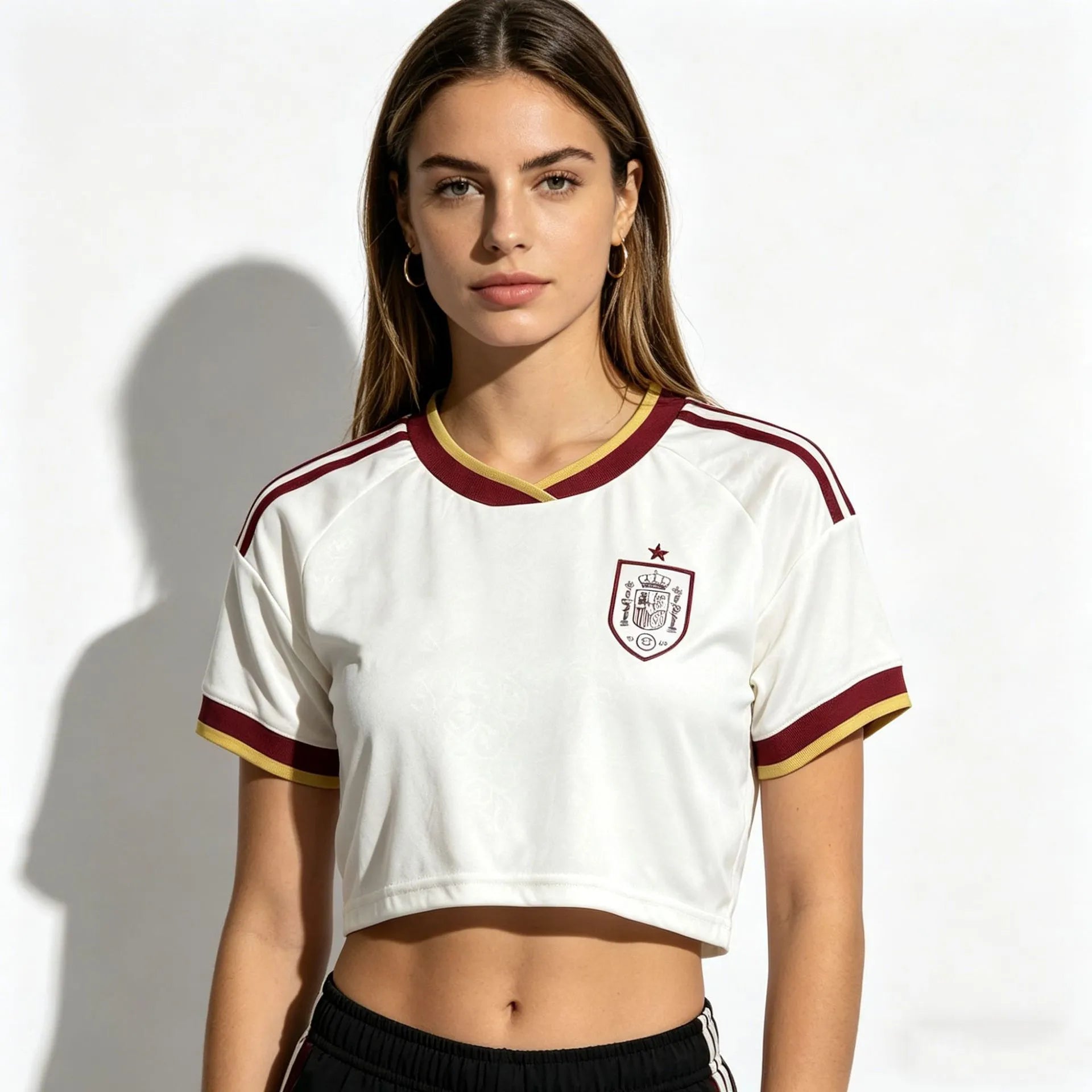 MAILLOT ESPAGNE CROP TOP FEMME DOMICILE 2026/2027