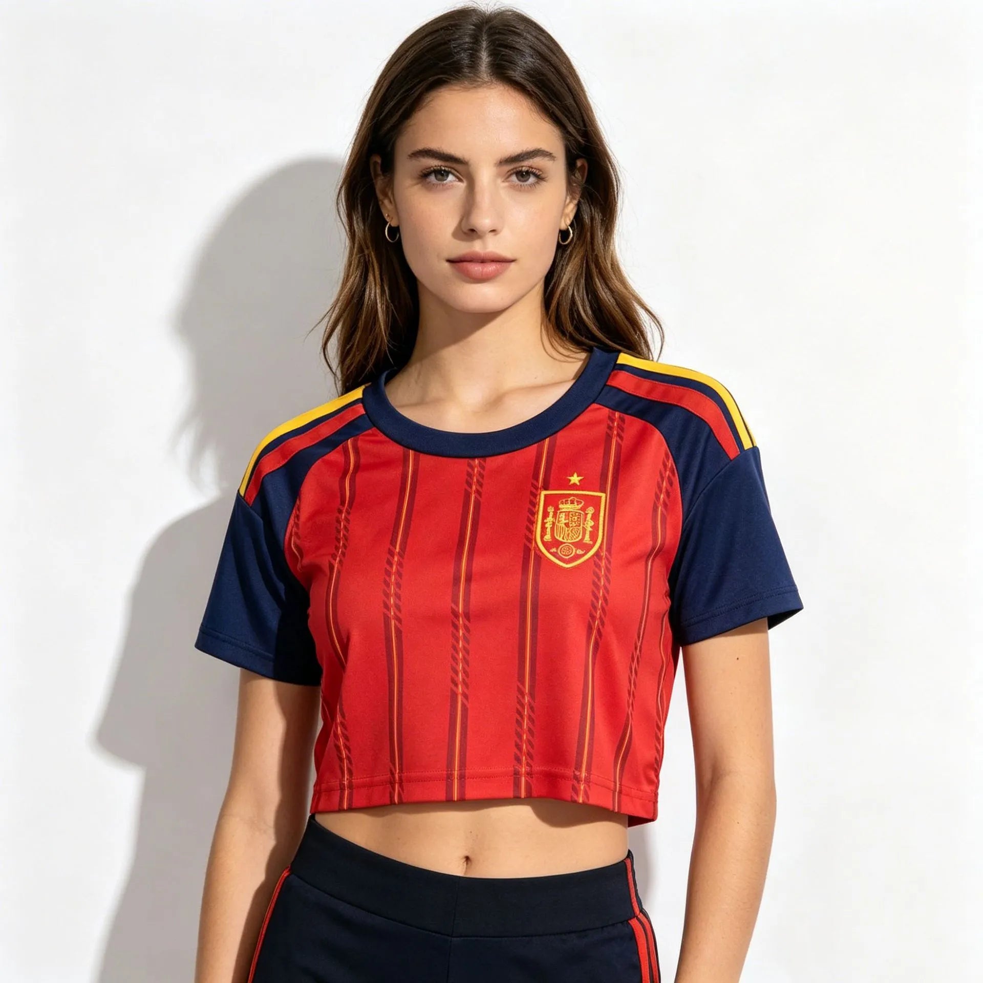 MAILLOT ESPAGNE CROP TOP FEMME DOMICILE 2026/2027